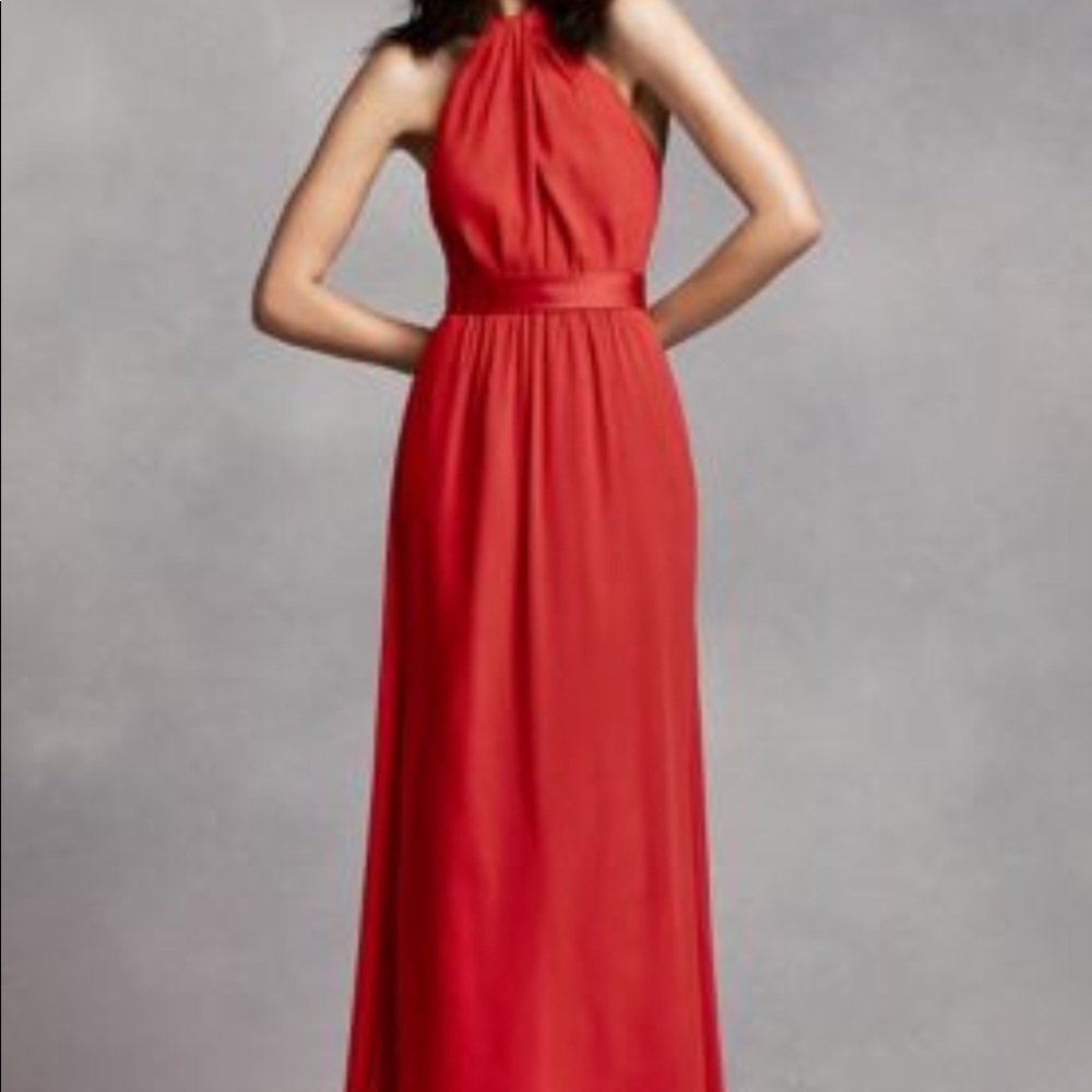 Vera Wang Valentina Size 10 Chiffon Long Dress